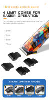 Kemei-cortadora de pelo inalámbrica t-outliner para hombres, máquina de corte de pelo con Graffiti, cero Gapped, recortadora de acabado de garabatos - details 8