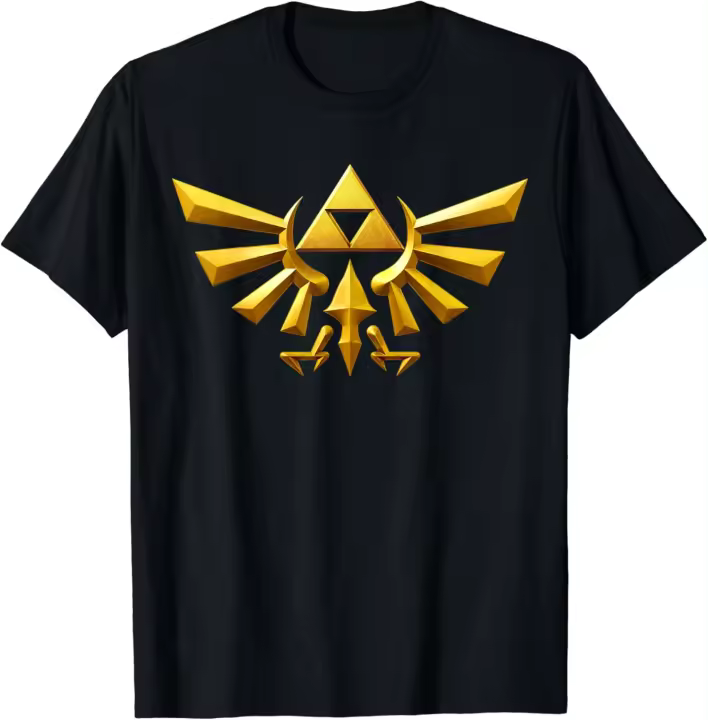 Camiseta de Zelda Hyrule Crest Iconic Golden Triforce - 1