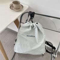 Mochila con cordón de nailon de estilo coreano, bolso deportivo ligero de nailon de Color fresco, bolso de viaje al aire libre dulce Harajuku - details 11