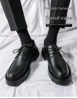 Zapatos de vestir de diseñador para hombre y zapatos casuales de cuero Oxford, fáciles de usar, talla grande, punta redonda alta - details 2