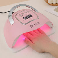 Secador de uñas de gran potencia, lámpara de uñas de diseño portátil, UV, sin manos negras, 300W, 66LED - details 6