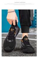 Zapatos corrientes de los deportes ocasionales de los hombres respirables de la ropa deportiva que caminan de la malla barata del logotipo de la marca - details 12