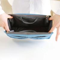Bolsa Organizadora De Viaje Para Mujer En Nylon Bolso De Mano Grande Con Cierre De Cremallera Estuche De Maquillaje Y Cosméticos Barato - details 5