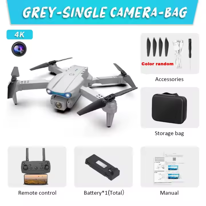 Paisible-Mini Dron E99 K3 con cámara Dual, cuadricóptero con Control remoto, 1080P, 2,4G, juguetes para niños, regalo para niñas - 1