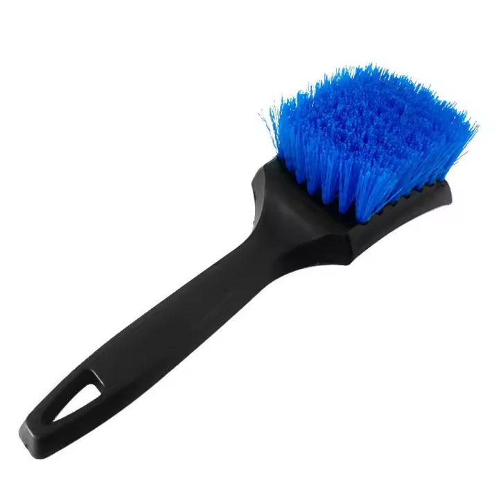 Cepillo de neumáticos Cepillo duro Cepillo de belleza para automóvil Cepillo de limpieza Cubo de rueda multifuncional Llanta Almohadilla para pies Cepillo de limpieza de telas 2Uds. - 1