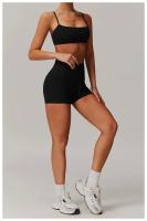 Sensación de nube para levantar las nalgas, pantalones cortos de Yoga de cintura alta para el vientre, pantalones deportivos de secado rápido, pantalones cortos deportivos ajustados transpirables para mujer - details 14