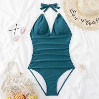 Trajes de Baño de Una Pieza para Mujer, Bañador elegante, Reductor, Halter, Playa, Verano, Push Up, Aprieta Barriga, Tankinis - details 28