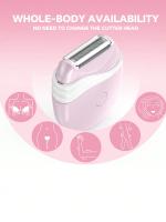 Afeitadora eléctrica portátil ABS, dispositivo de depilación de piernas y axilas, adecuado para mujeres (no equipado con baterías) - details 0