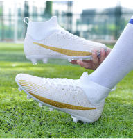 Botas de fútbol de alta calidad para hombre, tacos de fútbol TF/FG Unisex, zapatos de entrenamiento resistentes al desgaste, zapatillas antideslizantes para niños jóvenes al aire libre - details 14