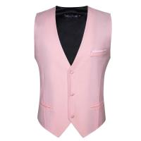 Chaleco S-5xl de 20 colores para hombre, chaleco ajustado de seda lisa, rosa, azul, negro, rojo, morado, blanco y caqui, chaqueta sin mangas Barry Wang - details 45