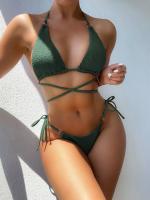 Bikini con tirantes cruzados para mujer, traje de baño Sexy con Tanga, traje de baño de moda para chica caliente, 2024 - details 6