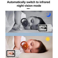 Cámara de vigilancia interior WLAN 720P, monitor de bebé con infrarrojos de visión nocturna - details 6