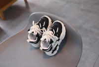 Zapatos deportivos casuales de cuero para niños y niñas, zapatillas de deporte de malla, transpirables, suela suave - details 11