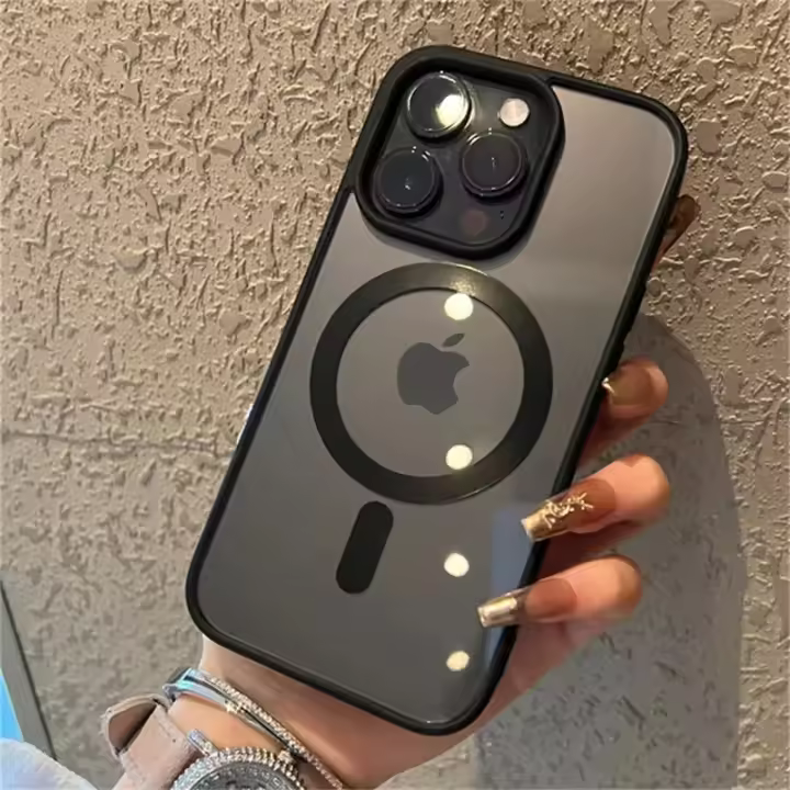 Funda para iPhone 16/Pro/ProMax/Plus,Compatible con MagSafe, Fundas protectoras de Grado Militar, Transparente - 1