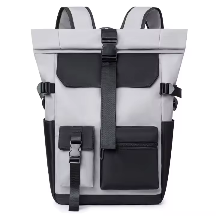 Mochila impermeable para deportes al aire libre para hombre, bolsa enrollable para ordenador portátil, viaje al aire libre, campamento - 1