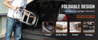 SucceBuy Camión de mano de aluminio 2 en 1, capacidad de 400 libras, plataforma rodante plegable convertible con ruedas de goma - details 2