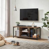 Soporte de TV de hasta 60 Pulgadas, Mueble Tele con estantes Abiertos, Consola para Sala de Estar, Entretenimiento, Marrón Rústico y Negro LTV060B01 - details 2