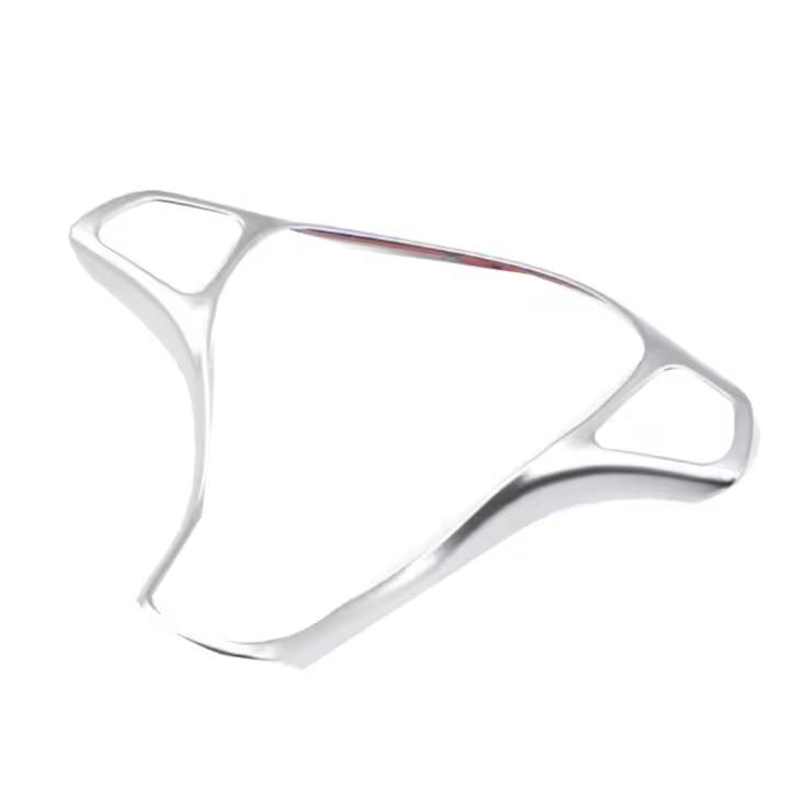 Marco de botón para volante de coche, cubierta decorativa, embellecedor adhesivo para Mercedes Benz Clase C W205 E clase W213 GLC X253 - 1