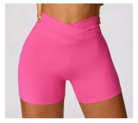 Pantalones cortos de Yoga de cintura alta para mujer, mallas cortas de realce de barriga para Fitness, gimnasio, correr - details 0
