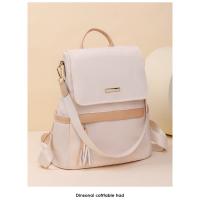 Mochila urbana sencilla de alta gama de nailon, mochila de gran capacidad para mujer. - details 5