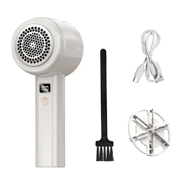 Removedor de pelusa para ropa, Afeitadora eléctrica de tela, eliminador de pellets de pelusa recargable M8 - 1