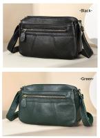 Bolso cruzado para mujeres Correa ajustable, cierre de cremallera, múltiples compartimentos, bolso casual suave Ideal para trabajo, viajes, uso diario En khaki, rojo profundo, blanco, rojo, vino, negro Bolso de mano elegante de poliéster - details 8