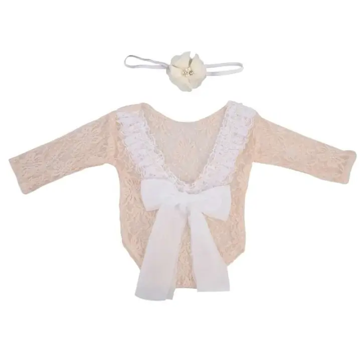 Accesorios de Fotografía para Recién Nacidos Conjunto de Gorro y Abrigo de Piel, Ropa de Punto para Niños, Regalos de Fotos para Madres y Bebés - 1