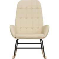 Silla Mecedora Balancín Reclinable Asiento Butaca Sillón Acolchado Salón Sala de Estar Relajación Muebles Mobiliario de Tela - details 1