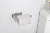 Soporte de papel higiénico autoadhesivo, portarrollos de papel de acero inoxidable a prueba de óxido, sin perforación, fácil de instalar, estante de papel higiénico adecuado para oficina, baño (cromo pulido) - details 4