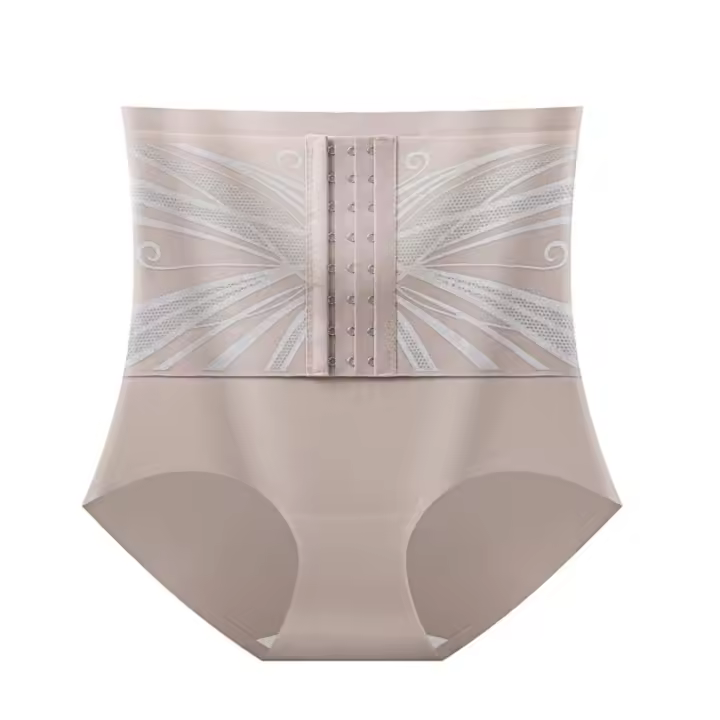 Bragas moldeadoras adelgazantes de cintura alta, ropa moldeadora, entrenador de cintura posparto, moldeador de cuerpo, hebilla, bragas de levantamiento de glúteos contractantes del vientre - 1