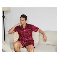 Traje de casa con solapa para hombre en verano, pijama delgado, ropa de casa holgada para hombre y talla grande - details 36