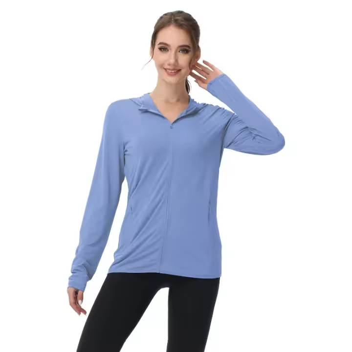 Ropa de protección solar de verano para mujer, chaquetas de talla grande para mujer, protección UV, mangas largas al aire libre, exportación - 1