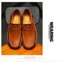 Zapatos Planos de Cuero Hechos a Mano para Hombre Moda Informal, Cómodos, Calidad Superior, Talla 48 - details 9