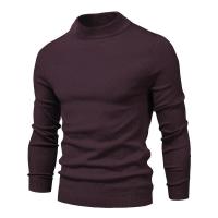 Suéter grueso de cuello alto de invierno para hombres, suéter casual de cuello alto de color sólido, cálido y cómodo, jersey de cuello alto para hombres - details 14