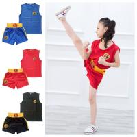 Pantalones cortos de Muay Thai para hombres, mujeres y niños, camiseta MMA, ropa de Kungfu Wushu, artes marciales, Sanda, Rashguard, pantalones de boxeo, uniforme Sanda - details 7