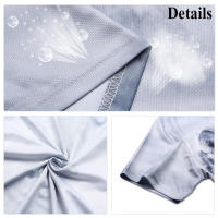 Camisa Polo Casual Para Hombre Con Estampado De Logo Cuello En V Manga Corta Transpirable Para Golf Y Verano - details 3