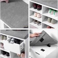Acolchadopara Entrada Pasillo Dormitorio30 x 104 x 48 cmBlanco y Gris LHS24WT - details 6