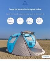 Tienda campaña montaje rapido Deportes al aire libre impermeable viajar Camping - details 0