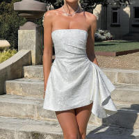 Diyun Party Evening Socialite Style Vestido sin tirantes Moda mujer Primavera Verano - details 1