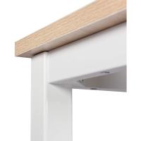 Taburete de Bar Muebles Cocina Silla de Comedor para Salón Cocina Mesa 140x40x100 cm Estructura de Metal, MDF Blanco - details 22