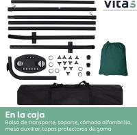 Hamaca de Acero Sólido Portátil Hamaca para 2 Personas con Mesa Auxiliar - details 33