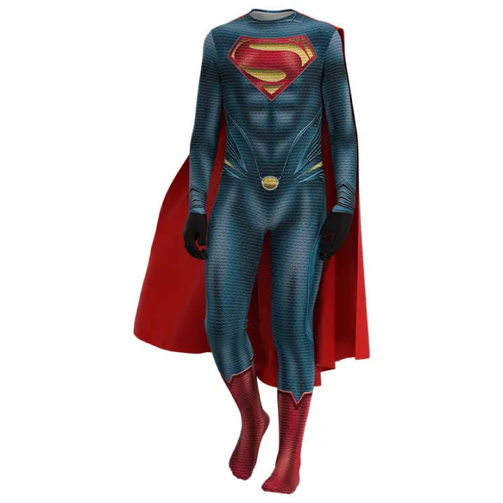 Traje de leotardo para Halloween, traje de superman, héroe, mono, rendimiento - 1