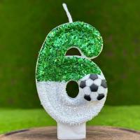 Vela de Fútbol para Cumpleaños Feliz Vela de Decoración de Luz y Fiesta para Tartas de Cumpleaños y Boda - details 9