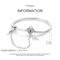 Pulsera de Plata Esterlina 925 Encanto de Mariposa Estrellas Luna Cadena de Seguridad - details 71