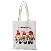 Bolso de mujer con dibujos animados, bolso de mano para mujer, regalo de Feliz Navidad y Año Nuevo, bolsos de señora, bolso de compras ecológico, tela de lona - details 7