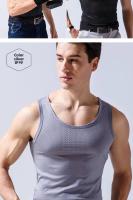 Chaleco de malla de seda de hielo para hombre, ropa interior de malla hueca de verano, camiseta deportiva fina de talla grande sin mangas, informal de moda - details 15