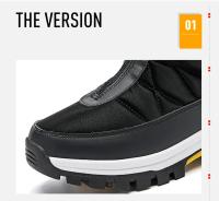 Botas de nieve cálidas de terciopelo para mujer, Botines altos, cómodos, zapatos de senderismo de fondo grueso, Invierno - details 2