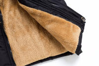 Chaquetas sin mangas de lana con cuello levantado y acolchado cálido para hombre, rompedores gruesos, otoño e invierno - details 17