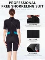 Traje De Neopreno De Una Pieza Con Mangas Cortas De 3 Mm De Grosor, Traje De Surf Y Snorkel Térmico Con Protección Solar - details 10