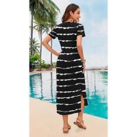 Vestido de Verano 2025 para Mujer Cuello en V, Abertura Lateral, Manga Corta, Tendencia de Moda - details 30